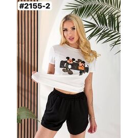 Фотография Шорты женские 2155-2 black р.42-52 "ZLATA" недорого оптом от прямого поставщика