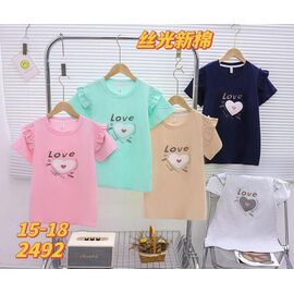 Фотография Футболка детская на девочку 2492 pink р.6-9 "Фунтик" недорого оптом от прямого поставщика