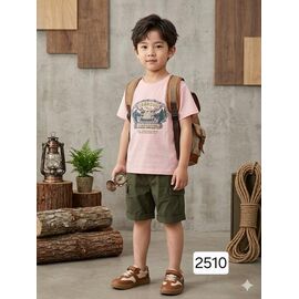 Фотография Футболка детская на мальчика 2510 beige р.2-6 "Фунтик" недорого оптом от прямого поставщика
