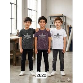 Фотография Футболка детская на мальчика 2620 d.grey р.3-7 "Фунтик" недорого оптом от прямого поставщика