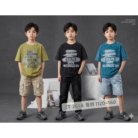 Фотография Футболка детская на мальчика 2648 green р.6-10 "Фунтик" недорого оптом от прямого поставщика