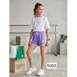 Дитячі шорти на дівчинку 5052 lilac р.6-10 "Фунтик" недорого оптом від прямого постачальника