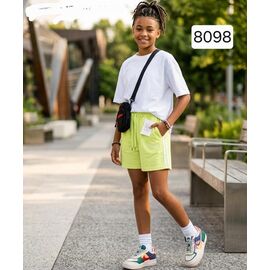 Дитячі шорти на дівчинку 8098 l.green р.8-12 "Фунтик" недорого оптом від прямого постачальника
