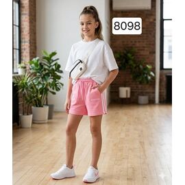 Дитячі шорти на дівчинку 8098 pink р.8-12 "Фунтик" недорого оптом від прямого постачальника