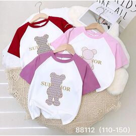 Фотография Футболка детская на девочку 88112 pink р.5-9 "Фунтик" недорого оптом от прямого поставщика