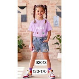 Фотография Футболка детская на девочку 92013 lilac р.8-12 "Фунтик" недорого оптом от прямого поставщика
