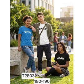 Фотография Футболка детская унисекс T2803 l.blue р.14-15 "Фунтик" недорого оптом от прямого поставщика