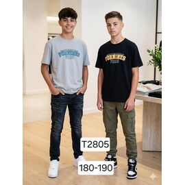 Фотография Футболка детская на мальчика T2810 grey р.14-15 "Фунтик" недорого оптом от прямого поставщика