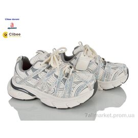 Фотография Кроссовки детские модные Весна/осень X1828753 grey-white (7 пар р.31-37) "Clibee-Doremi" недорого оптом от прямого поставщика