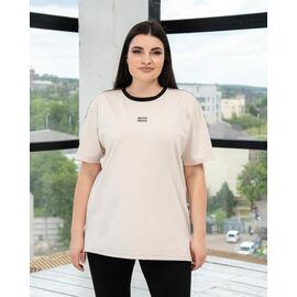 Фотография Футболка женская Ф03 beige р.XL-4XL "AZNA" недорого оптом от прямого поставщика