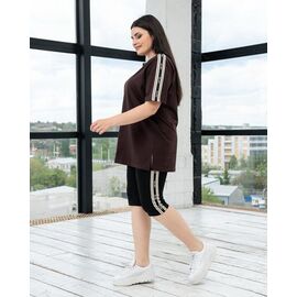 Фотография Костюм женский ЛД15 chocolate р.XL-4XL "AZNA" недорого оптом от прямого поставщика