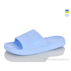 Шльопанці жіночі полегшені Літо Сердечко блакитний (8 пар р.36-41) "SANLIN 2" недорого оптом від прямого постачальника