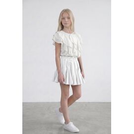 Фотография Юбка-шорты детская на девочку MD04 white р.134-158 "Moda school" недорого оптом от прямого поставщика