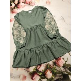 Сукня дитяча на дівчинку MD25 khaki р.128-146 "Moda school" недорого оптом від прямого постачальника