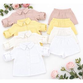 Костюм дитячий на дівчинку 8602 milk р.98-116 "Moda school" недорого оптом від прямого постачальника
