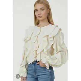 Фотография Блузка детская на девочку MD12 milk р.140-164 "Moda school" недорого оптом от прямого поставщика