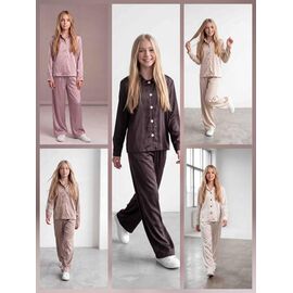 Костюм дитячий на дівчинку MD30 beige р.134-158 "Moda school" недорого оптом від прямого постачальника