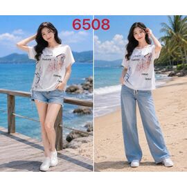 Фотография Футболка женская 6508 white р.L-4XL "VERJINIA" недорого оптом от прямого поставщика