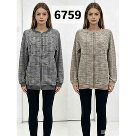 Фотография Кофта женская 6759 beige р.50-60 "VERJINIA" недорого оптом от прямого поставщика