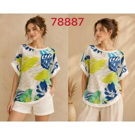 Фотография Футболка женская 78887 white р.XL-4XL "VERJINIA" недорого оптом от прямого поставщика