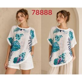 Фотография Футболка женская 78888 white р.XL-4XL "VERJINIA" недорого оптом от прямого поставщика