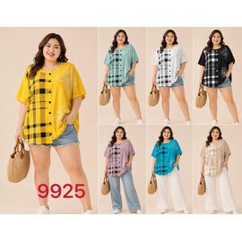 Фотография Футболка женская 9925 mix р.5XL-6XL "VERJINIA" недорого оптом от прямого поставщика