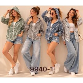 Фотография Ветровка женская 9940-1 white р.S-2XL "VERJINIA" недорого оптом от прямого поставщика