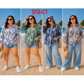 Фотография Ветровка женская 9941 navy р.L-5XL "VERJINIA" недорого оптом от прямого поставщика
