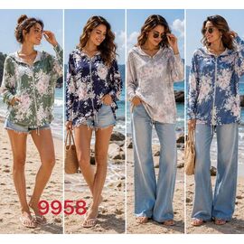 Фотография Ветровка женская 9958 l.blue р.L-5XL "VERJINIA" недорого оптом от прямого поставщика