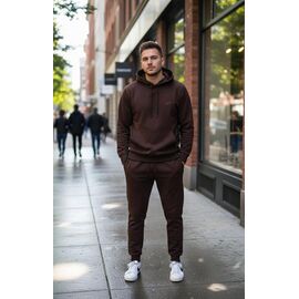 Фотография Костюм спортивный мужской DL1172 brown р.46-54 "Delviago" недорого оптом от прямого поставщика