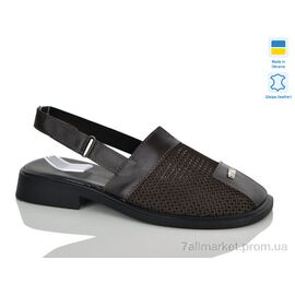 Босоніжки жіночі літні Літо 906 шоколад к.т. (6 пар р.37-42) "Sali" недорого оптом від прямого постачальника