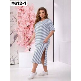 Сукня літня жіноча 612-1 white р.52-62 "ZLATA" недорого оптом від прямого постачальника