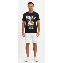 Фотография Футболка подростковая 5474-5 black р.S-XL "MALIBU" недорого оптом от прямого поставщика