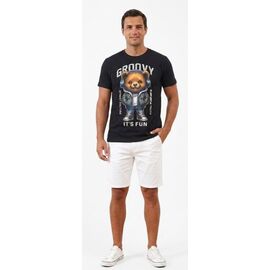 Фотография Футболка подростковая 5474-6 black р.S-XL "MALIBU" недорого оптом от прямого поставщика