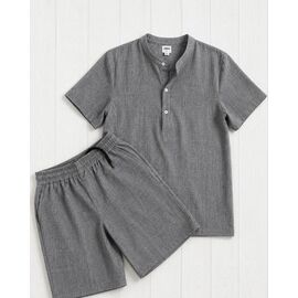 Фотография Костюм мужской 733 grey р.M-3XL "Shoptime" недорого оптом от прямого поставщика