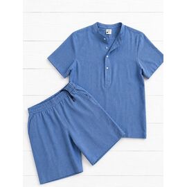 Фотография Костюм мужской 733 blue р.M-3XL "Shoptime" недорого оптом от прямого поставщика