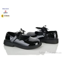 Фотография Туфли детские удобные Весна/осень A68159 black (7 пар р.31-37) "Clibee-Doremi" недорого оптом от прямого поставщика