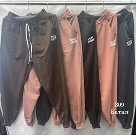 Фотография Штаны спортивные женские S3658 khaki р.52-60 "Shon" недорого оптом от прямого поставщика
