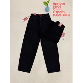 Фотография Джинсы женские B1003 black р.28-33 "Vanver" недорого оптом от прямого поставщика