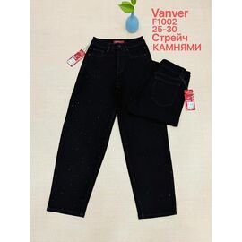 Фотография Джинсы женские F1002 black р.25-30 "Vanver" недорого оптом от прямого поставщика
