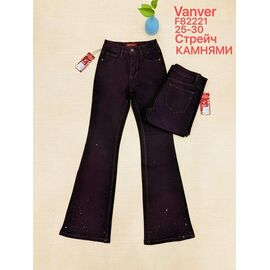 Фотография Джинсы женские F82221 brown р.25-30 "Vanver" недорого оптом от прямого поставщика