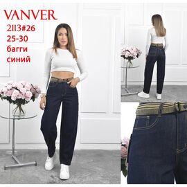 Фотография Джинсы женские 2113 navy р.25-30 "Vanver" недорого оптом от прямого поставщика
