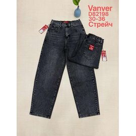 Фотография Джинсы женские D82198 d.grey р.30-36 "Vanver" недорого оптом от прямого поставщика