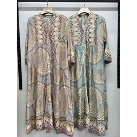 Фотография Платье летнее женское 20824 brown р.3XL-6XL "Estima" недорого оптом от прямого поставщика