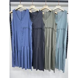 Фотография Сарафан женский 10761 navy р.3XL-6XL "Estima" недорого оптом от прямого поставщика