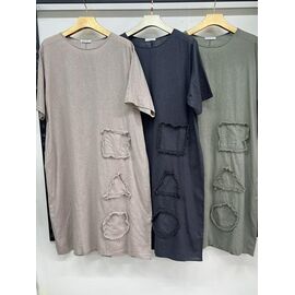 Сукня літня жіноча 10799 navy р.3XL-6XL "Estima" недорого оптом від прямого постачальника