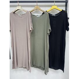 Сукня літня жіноча 10799-1 khaki р.3XL-6XL "Estima" недорого оптом від прямого постачальника