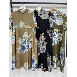 Сукня літня жіноча 23026 black р.3XL-6XL "Estima" недорого оптом від прямого постачальника