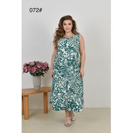 Фотография Сарафан женский 072 green- white р.54-56 "Estima" недорого оптом от прямого поставщика