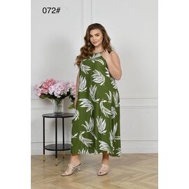 Фотография Сарафан женский 072 khaki-white р.54-56 "Estima" недорого оптом от прямого поставщика